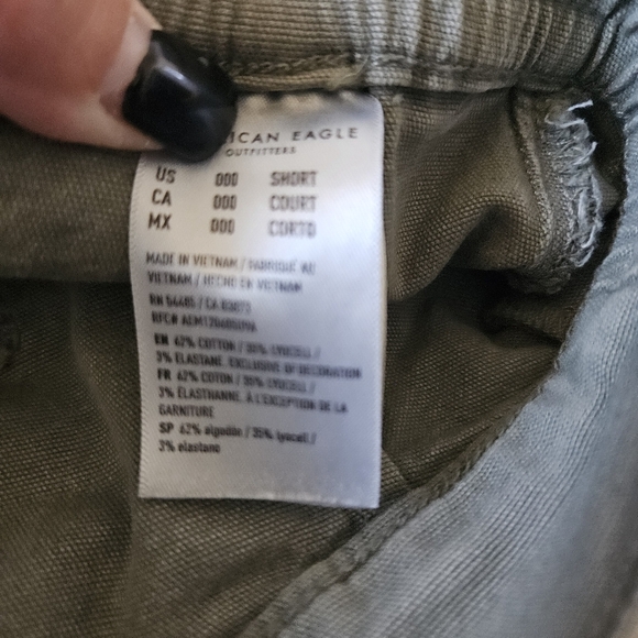 American Eagle AE Stretch Cargo Straight Pant 000S - Picture 6 of 8